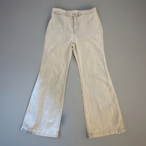 Madewell Super Wide Leg Light Wash Jeans 11" High Rise Flare SZ 32